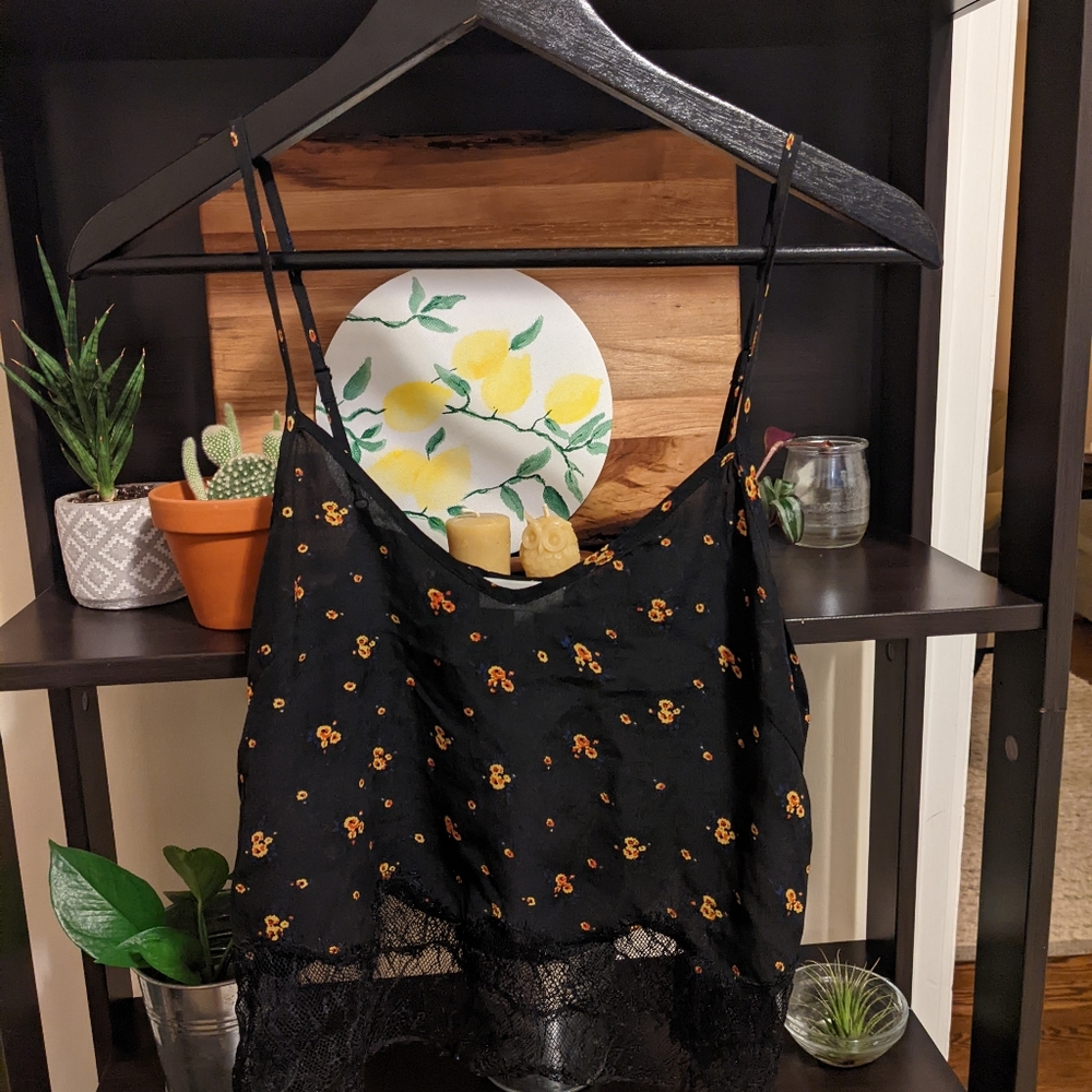 Wilfred cropped silk camisole